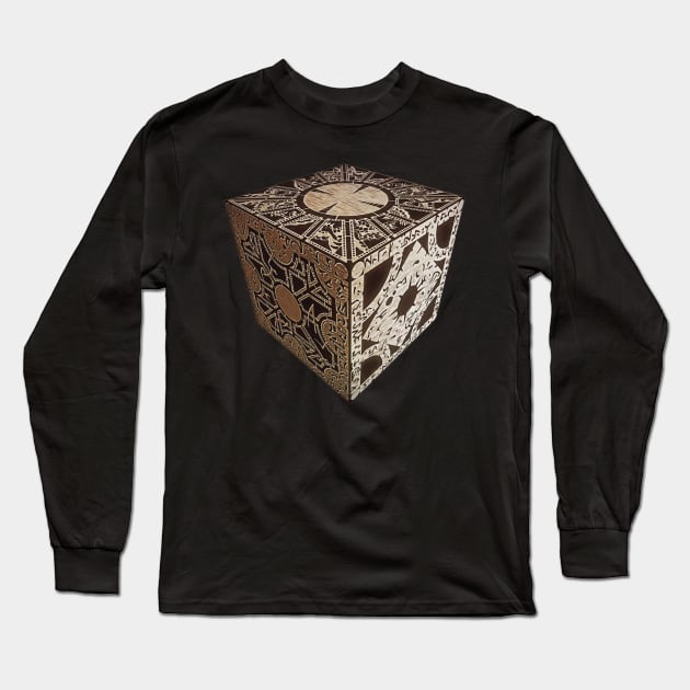 Cenobite Lament Configuration Puzzle Box Long Sleeve T-Shirt by Meta Cortex